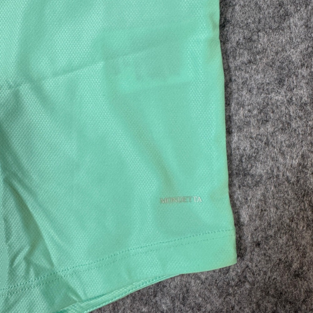 Mondetta Womens XL 1/4 Zip Short Sleeve Polo Shirt 2 Pack Mint and Blue - Picture 7 of 10